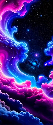 unicorn background,galaxy,sky,night sky,colorful stars,vapor,nightsky,ultraviolet,the night sky,vast,fairy galaxy,space,space art,colorful background,starscape,star sky,galaxy collision,aurora colors,cosmic,dimensional,Illustration,Realistic Fantasy,Realistic Fantasy 39