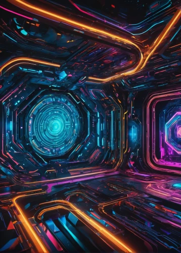 ufo interior,vortex,cinema 4d,abstract retro,fractal environment,matrix,3d background,kaleidoscope,dimension,light space,4k wallpaper,futuristic landscape,kaleidoscopic,dimensional,panoramical,spaceship space,vapor,tunnel,3d,spaces,Photography,General,Fantasy