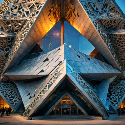 iranian architecture,soumaya museum,honeycomb structure,the dubai mall entrance,islamic architectural,building honeycomb,jewelry（architecture）,persian architecture,islamic pattern,futuristic architecture,asian architecture,metal cladding,futuristic art museum,king abdullah i mosque,outdoor structure,tehran,roof structures,star mosque,geometry shapes,wood structure,Photography,General,Fantasy