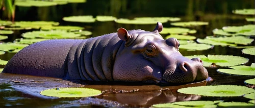 hippopotamus,hippo,water turtle,indian rhinoceros,pond turtle,tapir,nuphar,rhino,rhinoceros,alligator sculpture,botswana bwp,black rhinoceros,water lotus,capybara,nymphaea,water buffalo,water creature,pot-bellied pig,the horse at the fountain,reflection in water,Illustration,Vector,Vector 14