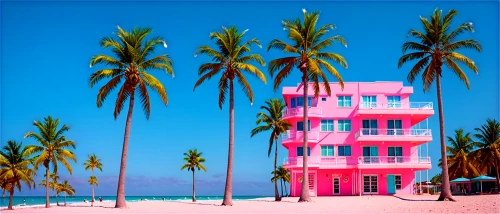 south beach,tropical house,pink beach,beachhouse,beach house,miami,cube stilt houses,fort lauderdale,seaside resort,beach hut,maldives mvr,bahamas,dream beach,beach resort,pink squares,delight island,palmbeach,pink ice cream,maldives,cayo coco,Illustration,Realistic Fantasy,Realistic Fantasy 38