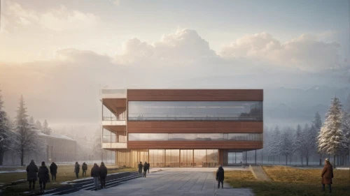 cubic house,timber house,ski facility,dunes house,modern architecture,archidaily,modern house,swiss house,frame house,corten steel,new building,modern building,cube house,snow house,school design,house in mountains,3d rendering,olympia ski stadium,house in the mountains,ski station
