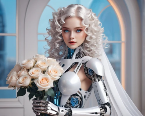 white rose snow queen,suit of the snow maiden,silver wedding,porcelain rose,ice queen,the snow queen,bridal clothing,elsa,bridal,winterblueher,white roses,bridal dress,blue rose,winter rose,white lady,female doll,bride,white rose,victorian lady,porcelain dolls,Photography,Fashion Photography,Fashion Photography 02