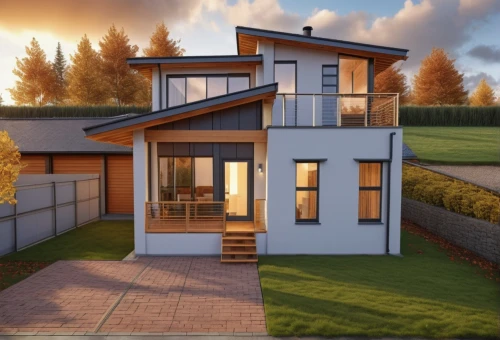 modern house,3d rendering,modern architecture,eco-construction,mid century house,prefabricated buildings,house drawing,floorplan home,smart house,render,thermal insulation,smart home,wooden house,frame house,cubic house,houses clipart,house floorplan,house shape,heat pumps,modern style,Photography,General,Realistic