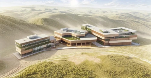 solar cell base,eco-construction,dunes house,eco hotel,building valley,school design,dune ridge,new building,biotechnology research institute,new housing development,geothermal energy,cube house,corona test center,modern building,3d rendering,ski facility,cubic house,exzenterhaus,mining facility,house in mountains