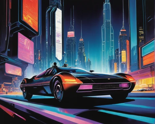 pontiac fiero,delorean dmc-12,80s,futuristic,testarossa,ferrari testarossa,cyberpunk,80's design,lamborghini countach,lamborghini,futuristic landscape,merc,futuristic car,lamborghini estoque,1986,1982,mazda rx-7,elektrocar,1980s,drive,Art,Artistic Painting,Artistic Painting 24