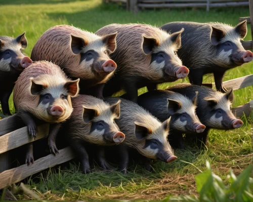 teacup pigs,piglets,hogs,piglet barn,pig roast,bay of pigs,pigs in blankets,pigs,pot-bellied pig,pig's trotters,raccoons,farm animals,family gathering,huddle,barnyard,ccc animals,caper family,breakfast buffet,hedgehog heads,hedgehogs,Illustration,Abstract Fantasy,Abstract Fantasy 09