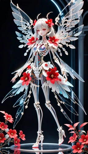 flower fairy,3d figure,angel figure,exoskeleton,fire angel,fallen angel,coral guardian,christmas figure,game figure,plastic model,firedancer,vanessa (butterfly),fallen petals,png sculpture,kotobukiya,hatsune miku,allies sculpture,model kit,plastic arts,revoltech,Anime,Anime,General