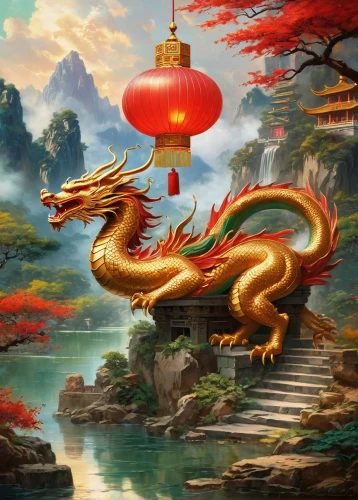 chinese dragon,golden dragon,dragon li,chinese art,oriental painting,painted dragon,forbidden palace,dragon boat,dragon bridge,chinese temple,barongsai,happy chinese new year,dragon,oriental,chinese water dragon,dragon fire,chinese style,chinese background,dragon of earth,fantasy picture,Conceptual Art,Fantasy,Fantasy 05