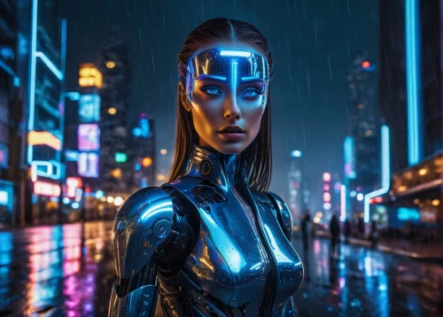 cyberpunk,neon body painting,electro,futuristic,blue rain,cyber,cyborg,in the rain,scifi,hk,silver rain,avatar,ai,metropolis,sci-fi,sci - fi,blue light,nova,sci fi,cinema 4d,Illustration,Black and White,Black and White 27