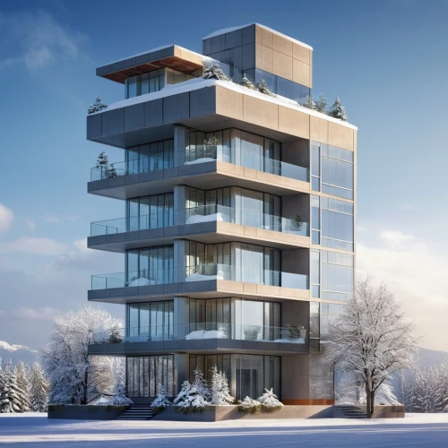 residential tower,appartment building,sky apartment,condominium,3d rendering,modern architecture,apartment building,condo,apartments,residential building,modern building,cubic house,penthouse apartment,modern house,renaissance tower,hoboken condos for sale,winter house,arhitecture,olympia tower,skyscapers,Photography,General,Realistic