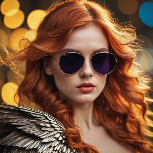 aviator sunglass,clary,aviator,sunglasses,sunglass,ray-ban,firebird,fashion vector,sun glasses,fantasy portrait,eyewear,color glasses,cuckoo light elke,summer plumage,photoshop manipulation,cuckoo-light elke,redheads,portrait background,sunburst background,shades,Photography,General,Commercial