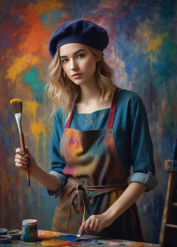 painting technique,painter,meticulous painting,italian painter,painter doll,oil painting,art painting,girl with bread-and-butter,girl with cloth,girl wearing hat,photo painting,girl in the kitchen,tinsmith,artist portrait,a carpenter,painting,artist brush,oil painting on canvas,girl with a wheel,metalsmith,Photography,Documentary Photography,Documentary Photography 22