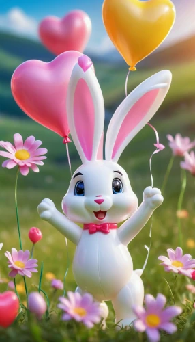 bunny on flower,easter background,cute cartoon character,easter theme,deco bunny,easter bunny,cute cartoon image,white bunny,bunny,easter banner,happy easter,spring background,flower background,happy easter hunt,easter festival,little bunny,easter celebration,springtime background,cartoon flowers,easter rabbits,Unique,3D,Garage Kits