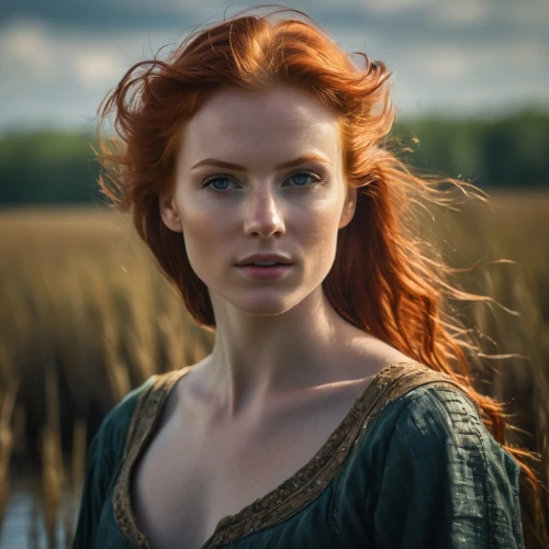 redheads,celtic queen,celtic woman,red-haired,red head,redheaded,rusalka,romantic portrait,fantasy portrait,redhead,woman of straw,eufiliya,woman portrait,maureen o'hara - female,redhair,orla,girl on the river,mystical portrait of a girl,merida,fantasy woman,Photography,General,Fantasy