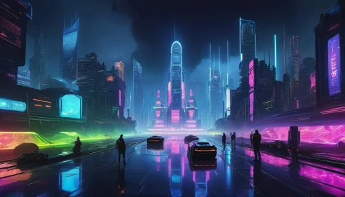 futuristic landscape,cyberpunk,fantasy city,cityscape,colorful city,metropolis,futuristic,neon arrows,city at night,scifi,dystopian,vapor,sci-fi,sci - fi,city lights,black city,neon ghosts,vast,city trans,tokyo city,Conceptual Art,Graffiti Art,Graffiti Art 11