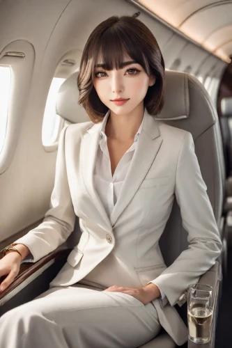 flight attendant,stewardess,japan airlines,air new zealand,china southern airlines,business woman,business jet,businesswoman,bussiness woman,airplane passenger,white-collar worker,business girl,phuquy,corporate jet,asia,airline travel,business angel,lotte,japanese woman,asian woman,Photography,Realistic