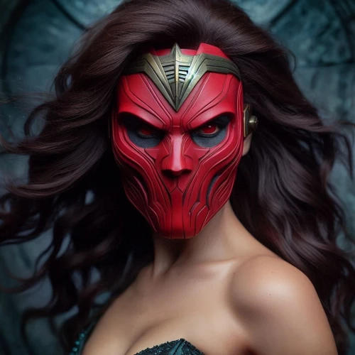 darth talon,with the mask,red super hero,scarlet witch,iron mask hero,ffp2 mask,without the mask,fantasy woman,mask,masked,male mask killer,venetian mask,woman face,evil woman,golden mask,masquerade,gold mask,bodypaint,head woman,red skin
