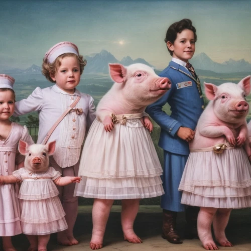 teacup pigs,piglets,pig's trotters,piglet barn,pink family,pigs,bay of pigs,vintage children,orphans,seven citizens of the country,swine,herring family,parsley family,pig's feet,farm animals,lucky pig,folk art,domestic pig,brazilian monarchy,children,Photography,General,Realistic