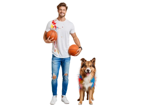basketball player,nba,dobermannt,basenji,dog sports,boy and dog,large münsterländer,ball sports,australian collie,size comparison,tall man,giant dog breed,play balls,wall & ball sports,length ball,color dogs,dog look,that dog,online shopping icons,dog,Conceptual Art,Oil color,Oil Color 25