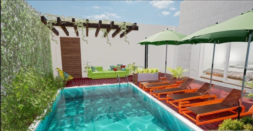 garden design sydney,3d rendering,dug-out pool,outdoor pool,landscape design sydney,roof top pool,swimming pool,pool bar,roof terrace,landscape designers sydney,roof garden,render,pool house,3d rendered,3d render,aqua studio,infinity swimming pool,patio,balcony garden,garden furniture