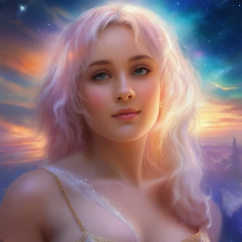 fantasy portrait,fantasy picture,fantasy art,fae,celtic woman,fantasy woman,world digital painting,aurora,cg artwork,mystical portrait of a girl,zodiac sign libra,digital painting,fantasia,digital art,eglantine,rosa 'the fairy,sky rose,callisto,pixie,faerie,Illustration,Realistic Fantasy,Realistic Fantasy 01