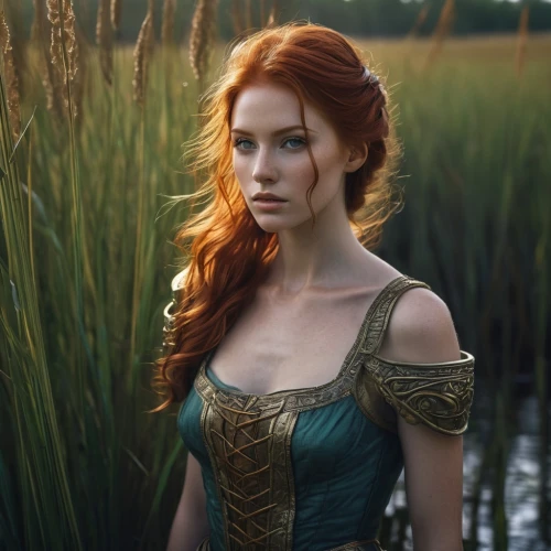 celtic woman,celtic queen,redheads,fantasy woman,fantasy portrait,merida,elven,rusalka,enchanting,redhead,bodice,eufiliya,irish,redheaded,the enchantress,red-haired,ariel,faery,girl on the river,the blonde in the river,Photography,Documentary Photography,Documentary Photography 15