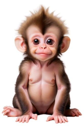 baby monkey,monkey,barbary monkey,primate,macaque,barbary ape,ape,rhesus macaque,baboon,the monkey,uakari,chimp,cheeky monkey,japanese macaque,tufted capuchin,war monkey,chimpanzee,capuchin,primates,monchhichi,Illustration,American Style,American Style 04