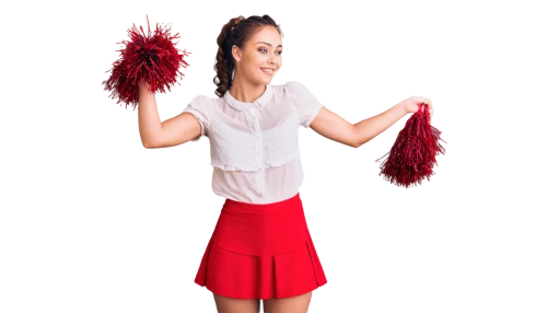cheerleading uniform,sports uniform,knitting clothing,cheerleader,majorette (dancer),non woven bags,women clothes,correspondence courses,cheerleading,women's clothing,ladies clothes,salesgirl,cochineal,knitted cap with pompon,red white tassel,hoopskirt,uniforms,pompom,a uniform,you cheer,Illustration,Realistic Fantasy,Realistic Fantasy 06