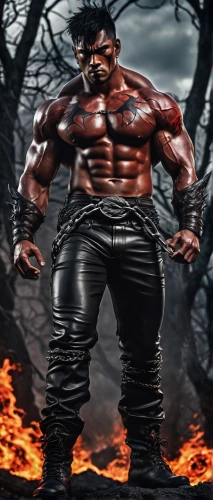 katakuri,angry man,fire background,barbarian,hulk,brute,crazy bulk,avenger hulk hero,meat kane,greek,photoshop manipulation,strongman,drago milenario,bierock,big hero,black nuken,bodybuilding,magma,halloween frankenstein,edge muscle,Illustration,Japanese style,Japanese Style 14