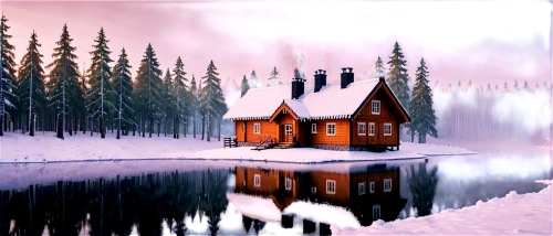 winter house,christmas landscape,winter background,winter village,nordic christmas,christmas snowy background,house in the forest,snow house,winter landscape,lapland,snow landscape,finnish lapland,small cabin,watercolor christmas background,snowy landscape,snow scene,log cabin,christmasbackground,cottage,lonely house,Unique,Pixel,Pixel 03