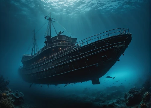 sunken ship,sunken boat,the wreck of the ship,shipwreck,ship wreck,ocean underwater,the bottom of the sea,ghost ship,deep sea diving,deep sea,sinking,underwater diving,submersible,bottom of the sea,undersea,underwater landscape,sea fantasy,costa concordia,under the water,sunken,Photography,General,Fantasy