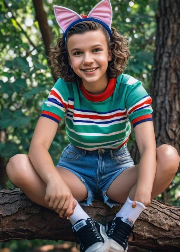 eleven,gap kids,girl wearing hat,children is clothing,cub,children's photo shoot,child model,child in park,baby & toddler clothing,striped socks,hedgehog child,girl in overalls,child portrait,children's background,pink hat,children's socks,social,child is sitting,children's christmas photo shoot,a child,Illustration,Retro,Retro 16