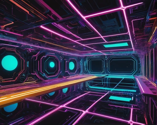 ufo interior,cinema 4d,spaceship space,cyberspace,scifi,abstract retro,panoramical,80's design,warp,3d background,futuristic,spaces,dimension,light space,electric arc,futuristic landscape,matrix,sci-fi,sci - fi,space,Conceptual Art,Graffiti Art,Graffiti Art 11