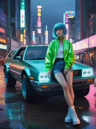 80s,toyota ae85,audi 80,puma,girl and car,neon lights,corolla,lada,neon,honda concerto,retro girl,retro woman,neon light,mk1,80's design,datsun 510,jacket,neon arrows,chevrolet astro,girl in car,Photography,Documentary Photography,Documentary Photography 07