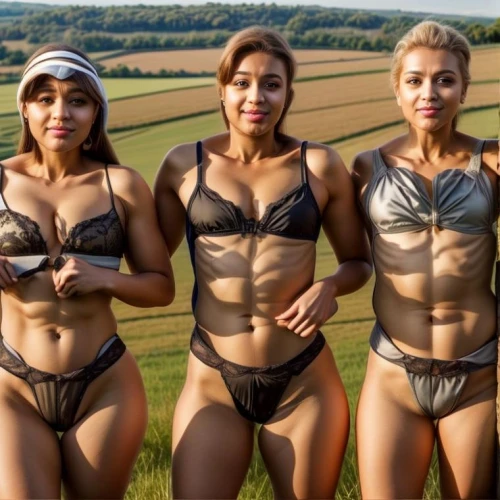 the three graces,lionesses,wood angels,stonehenge,peruvian women,beautiful women,uk,chaffinch females,bodypaint,fitness and figure competition,agent provocateur,cambridgeshire,maori,body painting,black women,anmatjere women,gladiators,girl group,bodypainting,sterling pound