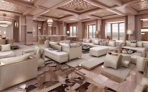 luxury home interior,3d rendering,great room,luxury decay,luxury real estate,penthouse apartment,interior design,luxury hotel,luxury property,mansion,ornate room,luxury suite,largest hotel in dubai,luxurious,breakfast room,luxury,luxury home,living room,champagne color,suites