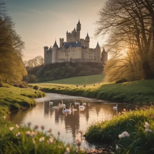 fairytale castle,fairy tale castle sigmaringen,moated castle,fairy tale castle,camelot,gold castle,alnwick castle,fairytale,moat,city moat,scotland,a fairy tale,water castle,castles,castel,fairy tale,chateau,royal castle of amboise,hohenzollern castle,dunrobin,Photography,General,Cinematic