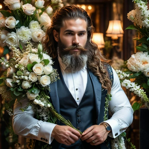 the groom,groom,bridegroom,wedding suit,cravat,beard flower,silver wedding,groom bride,grooms,wedding details,walking down the aisle,men's suit,formal guy,htt pléthore,konstantin bow,male model,florist gayfeather,danila bagrov,gentlemanly,wedding photo,Photography,General,Fantasy