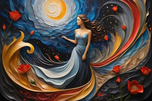 oil painting on canvas,passion bloom,fantasy art,art painting,boho art,oil painting,passion butterfly,way of the roses,fabric painting,oil on canvas,flower of passion,whirling,flamenco,blue moon rose,queen of the night,ulysses butterfly,virgo,mother earth,swirling,meticulous painting