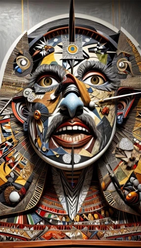 third eye,cuckoo clock,psychedelic art,shamanism,shamanic,indigenous painting,all seeing eye,dharma wheel,african art,dartboard,el salvador dali,indian art,pinball,cuckoo clocks,dali,somtum,esoteric,surrealism,hubcap,mechanical puzzle