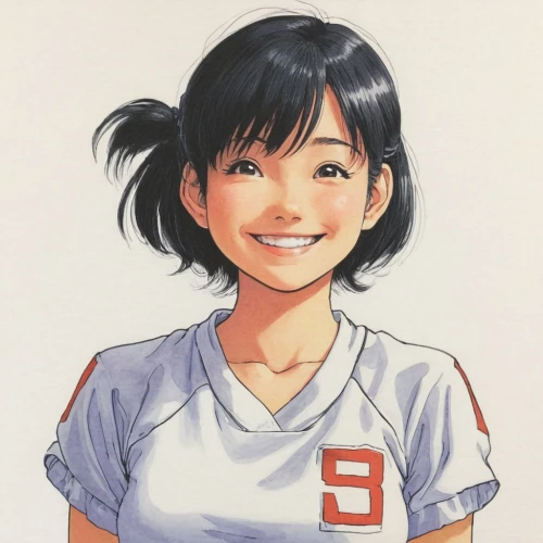 hinata,mari makinami,soccer player,asahi,copic,sports jersey,sports girl,matsuno,himuto,jin deui,yuzu,kayano,sports uniform,shirakami-sanchi,mako,oyaki,volleyball player,honmei choco,color pencil,handball player,Illustration,Japanese style,Japanese Style 11