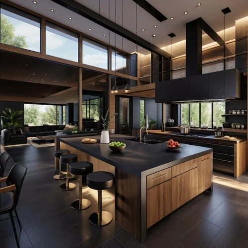 modern kitchen interior,modern kitchen,kitchen design,modern minimalist kitchen,interior modern design,dark cabinets,kitchen interior,dark cabinetry,luxury home interior,big kitchen,penthouse apartment,modern living room,loft,modern house,interior design,chefs kitchen,modern decor,kitchen,contemporary decor,kitchen-living room