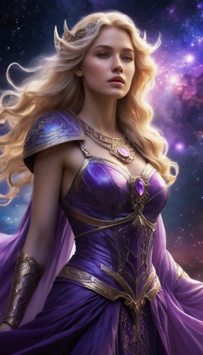 fantasy woman,zodiac sign libra,heroic fantasy,star mother,fantasy picture,libra,fantasy art,aurora,purple,the enchantress,la violetta,sorceress,goddess of justice,fantasy portrait,andromeda,show off aurora,horoscope libra,divine healing energy,zodiac sign leo,rapunzel,Conceptual Art,Fantasy,Fantasy 16