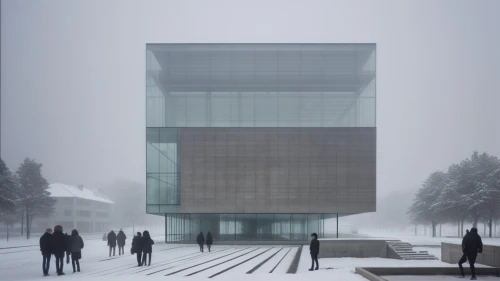 glass facade,futuristic art museum,glass facades,glass building,archidaily,veil fog,autostadt wolfsburg,chancellery,kirrarchitecture,brocken station,frosted glass pane,dense fog,aschaffenburger,foggy day,emission fog,business school,espoo,oslo,the fog,glass wall,Photography,General,Realistic