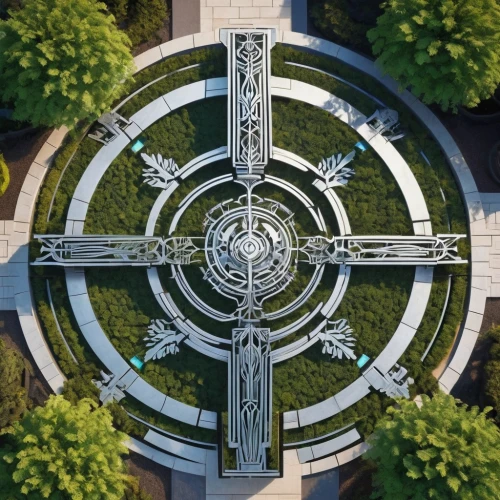 ship's wheel,the center of symmetry,celtic cross,symmetrical,sun dial,highway roundabout,drone shot,roundabout,flower clock,the cross,traffic circle,from above,jesus cross,cog,sundial,drone photo,drone image,high cross,view from above,cross,Illustration,Vector,Vector 18