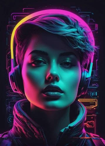 cyberpunk,echo,80s,spotify icon,neon,operator,neon light,80's design,neon lights,vector girl,cyber,neon coffee,music player,dj,vector art,retro music,futuristic,vapor,vector illustration,neon human resources,Photography,Black and white photography,Black and White Photography 06