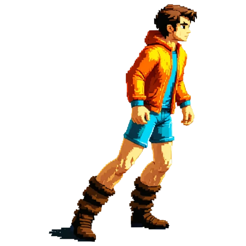 game character,moon boots,male character,sakana,conker,png image,hiker,moc chau hill,scout,retro styled,adventure game,action-adventure game,monkey island,ken,brock coupe,adventurer,walking man,mountain guide,png transparent,lupin,Unique,Pixel,Pixel 01