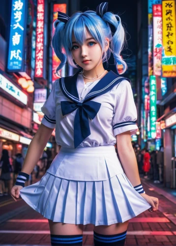 harajuku,rei ayanami,hatsune miku,anime girl,japanese kawaii,japanese idol,hk,tokyo ¡¡,tokyo,kotobukiya,anime japanese clothing,shinjuku,naginatajutsu,2d,tokyo city,shibuya,aqua,sailor,kawaii,cosplay image,Illustration,Black and White,Black and White 16