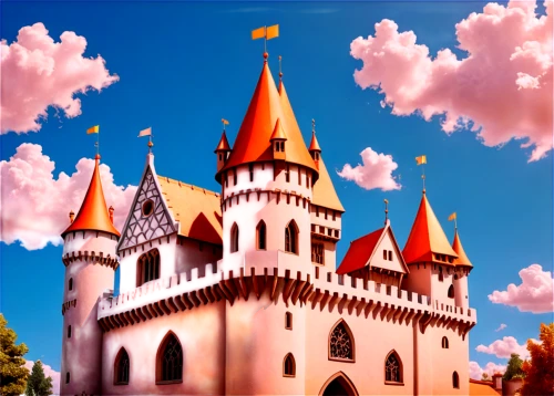 fairy tale castle,fairytale castle,fairy tale castle sigmaringen,castle of hunedoara,disney castle,gold castle,medieval castle,knight's castle,iulia hasdeu castle,transylvania,whipped cream castle,castle of the corvin,hluboka castle,castle,bach knights castle,castel,waldeck castle,kremlin,castles,water castle,Illustration,Realistic Fantasy,Realistic Fantasy 42